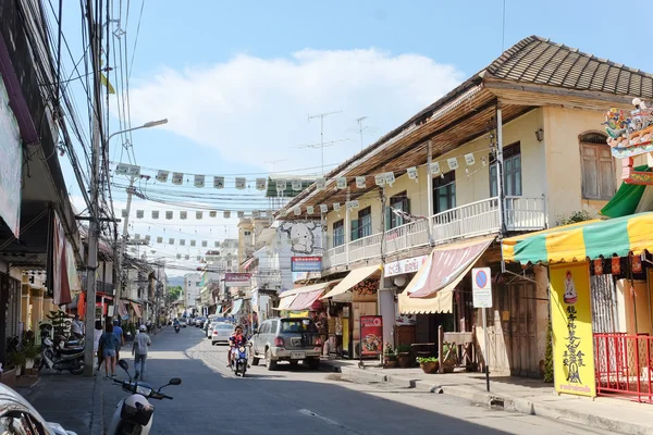 Urban lifestyle at kanchanaburi town — Stock Photo, Image