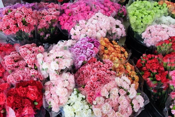 Close Image Bouquet Colorful Flowers — Stock Photo, Image