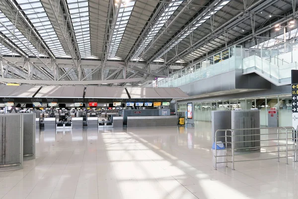 Bangkok Tailândia Novembro 2020 Atmosfera Aeroporto Aeroporto Suvarnabhumi Durante Situação — Fotografia de Stock