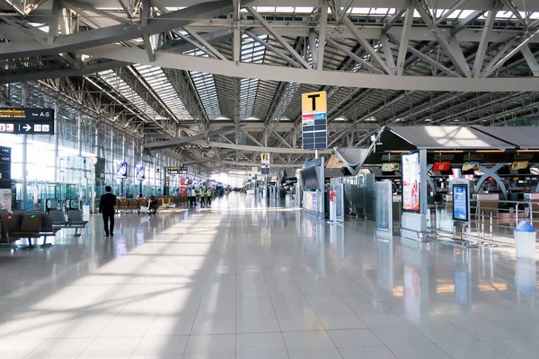 泰国曼谷 2020年11月25日 在Covid 19流行病流行期间 苏瓦纳布机场的空气 没有乘客因为科罗纳威斯流感大流行和机场关闭 — 图库照片