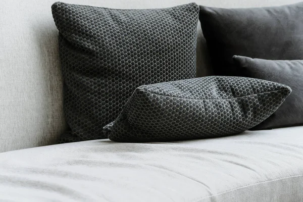 Detail Image Cushion Sofa Modern Living Room — Stock Photo, Image