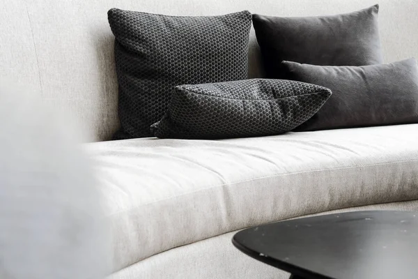 Detail Image Cushion Sofa Modern Living Room — Stock Photo, Image