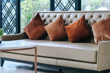 Modern oturma odasının ayrıntıları, iç dekorasyon