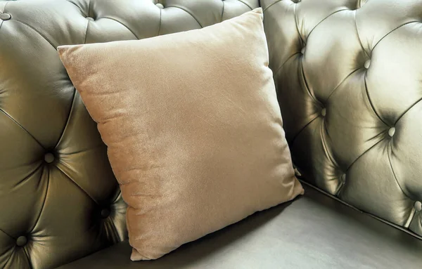 Detail Image Cushion Sofa Modern Living Room — Stock Photo, Image