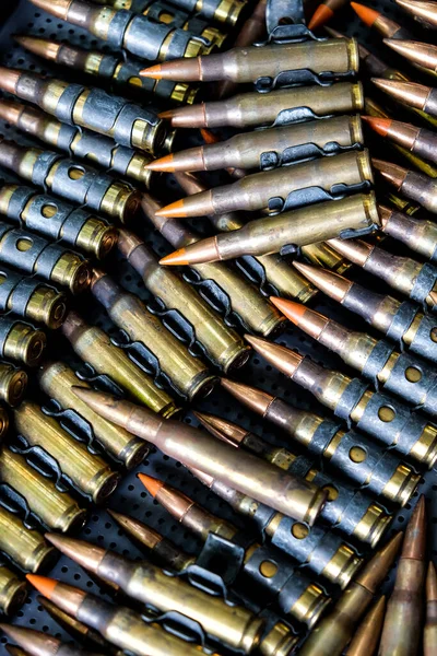 Close Image Rifle Bullets — Stock Photo, Image