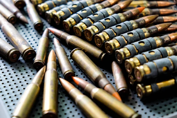 Close Image Rifle Bullets — Stockfoto