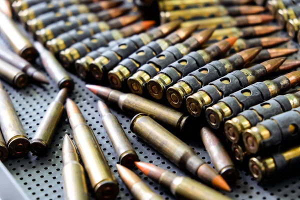 Close Image Rifle Bullets — Foto de Stock