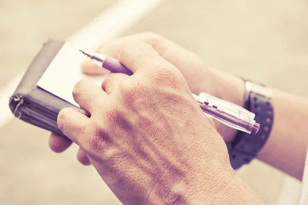 Man checking his phone — Stock Photo, Image