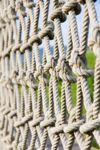 Hautnah an den Kletterseilen — Stockfoto