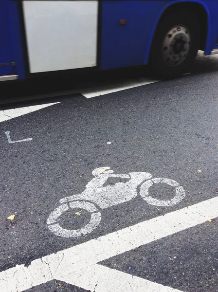 Segnale pista ciclabile — Foto Stock