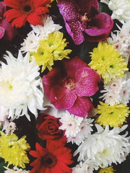 Букет з барвистих квітів — стокове фото