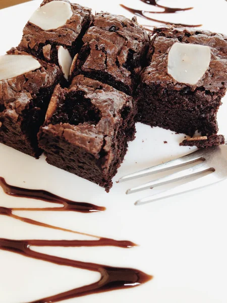 Brownies de chocolate — Fotografia de Stock