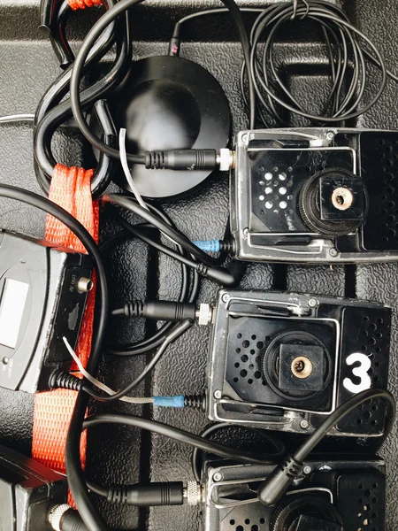 Портативный беспроводной диктофон — стоковое фото