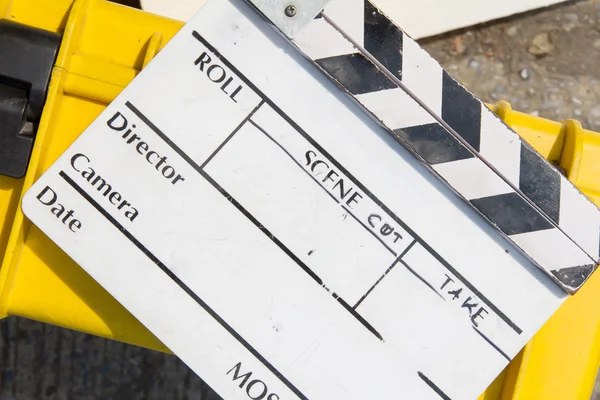 Image of Film Slate on set — Stock Photo, Image