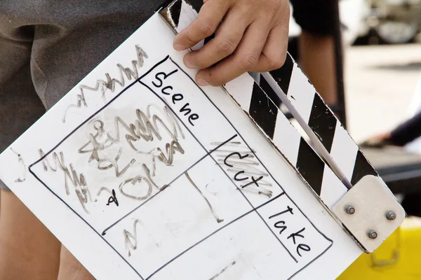 Behind the scene, film crew production set — Stock Photo, Image