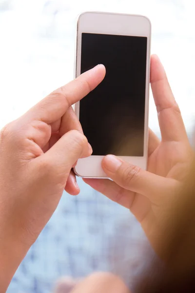 Woman Using a Smart Phone — Stock Photo, Image