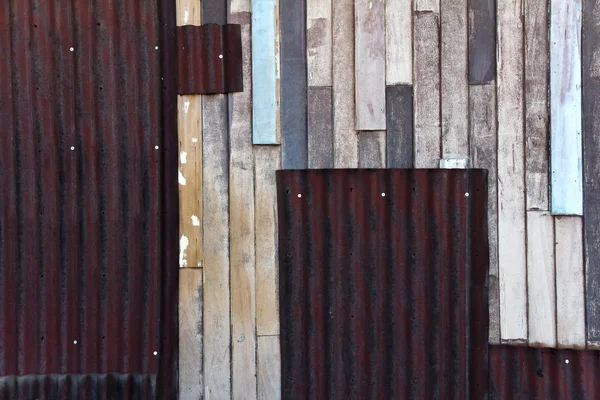 Παλιά ξύλινα έγχρωμο τοίχο υφή — Φωτογραφία Αρχείου
