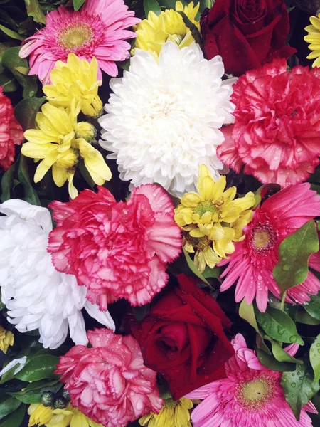Букет квітів фон — стокове фото