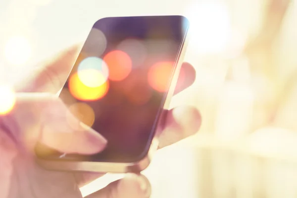 Exposición múltiple del teléfono inteligente — Foto de Stock