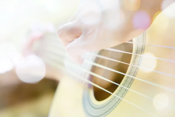 Guitar player background — Stock Photo, Image