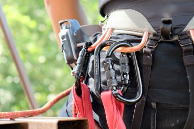 Ekipman tırmanma yakın çekim