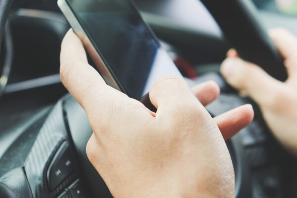 phone call in the car.