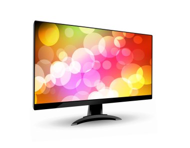 Modern geniş ekran tv ekranı