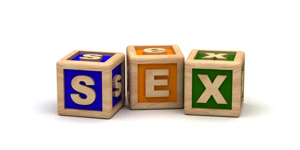 Секс и кубики — стоковое фото