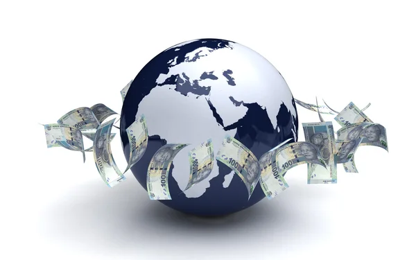 Global Business Zuid-Afrikaanse Rand valuta — Stockfoto