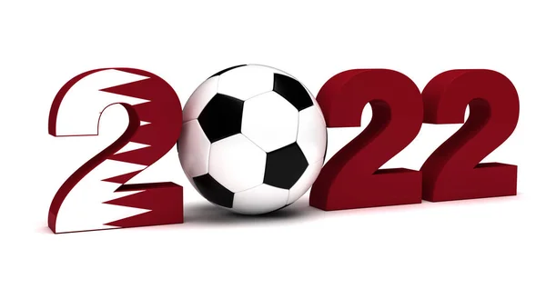 卡塔尔2022年锦标赛概念图像 — 图库照片