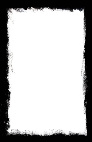 Black White Grunge Border — Stock Photo, Image