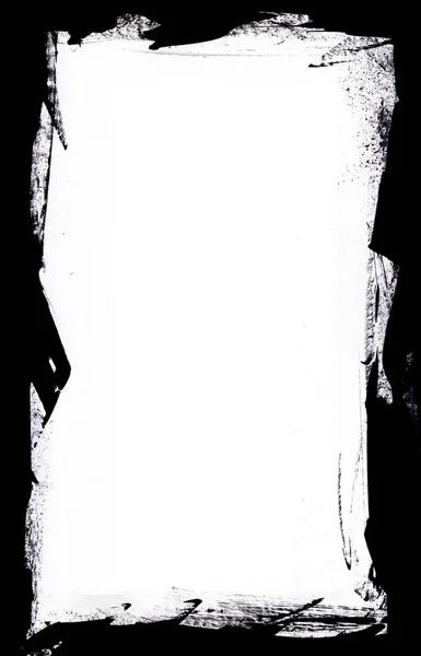 Borde Grunge Blanco Negro — Foto de Stock