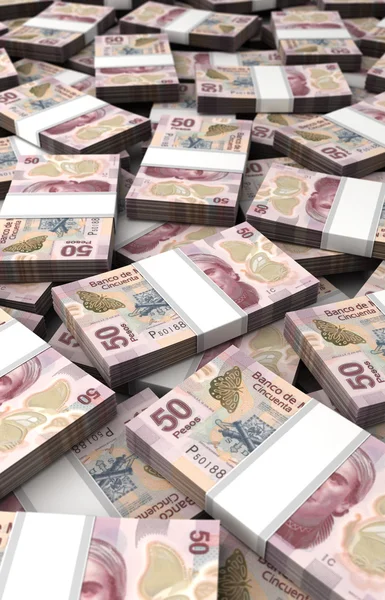 Stack of Mexican Pesos — Stock Photo, Image