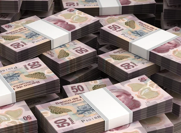 Meksika pesos yığını — Stok fotoğraf