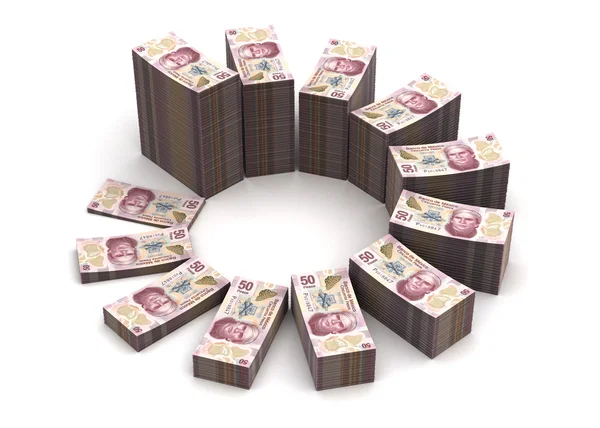 Mexican Pesos Chart — Stock Photo, Image