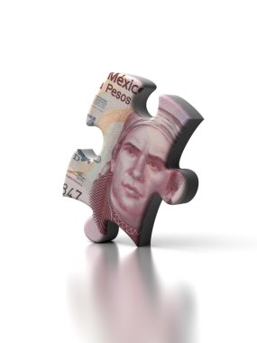 Tek Meksikalı peso bulmaca