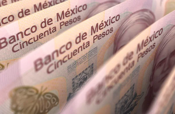 Pesos Mexicanos Primer plano —  Fotos de Stock