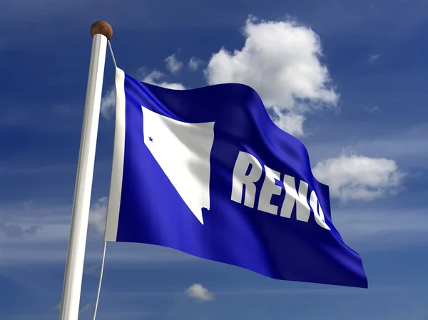 Bandeira da cidade de Reno — Fotografia de Stock