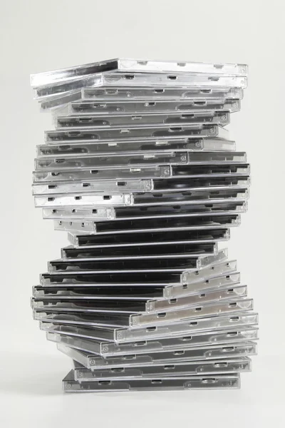 Stack av cd — Stockfoto