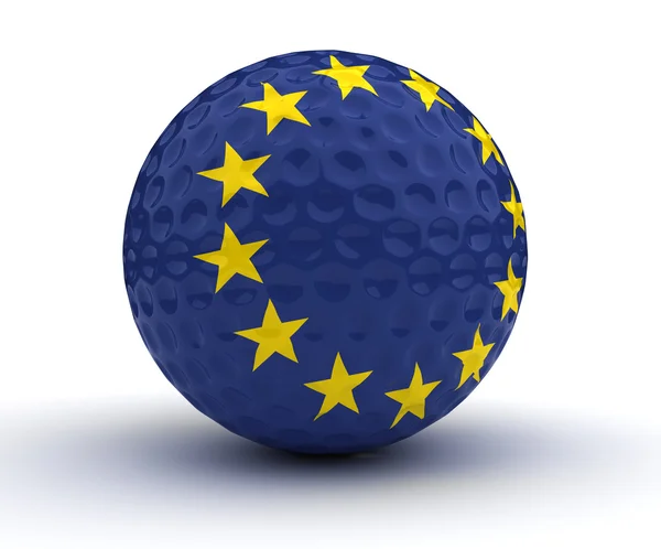 Palla da golf europea — Foto Stock