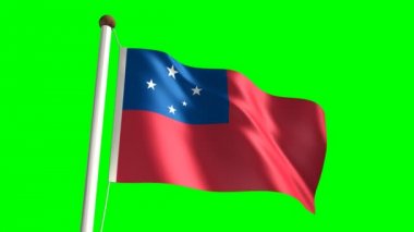 Bağımsız Samoa Devleti bayrağı