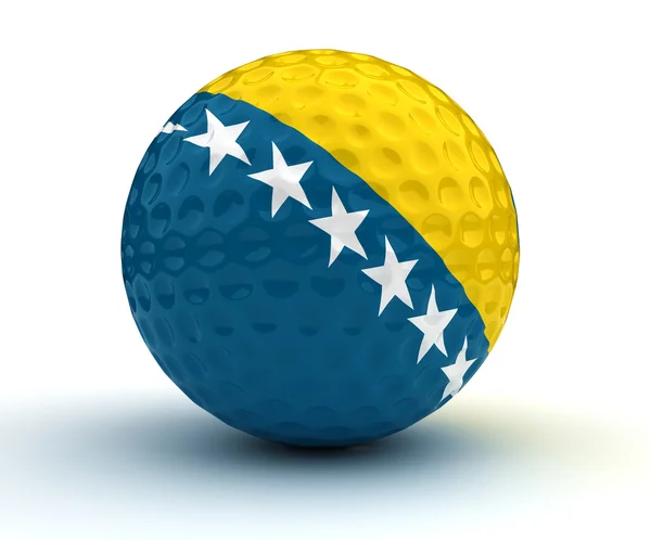 Bosnia-Herzegovina Golf Ball — Stock Photo, Image