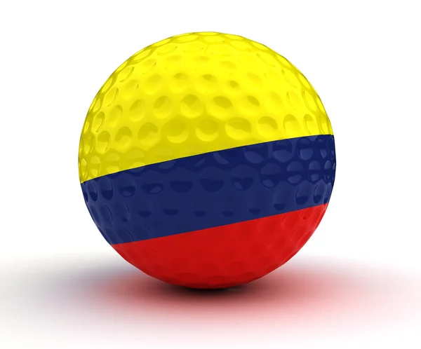 哥伦比亚高尔夫球球 — 图库照片