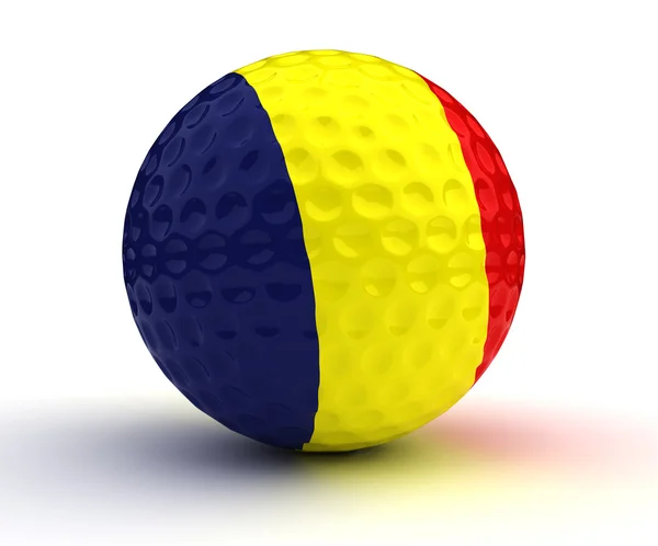 Bola de golfe romena — Fotografia de Stock