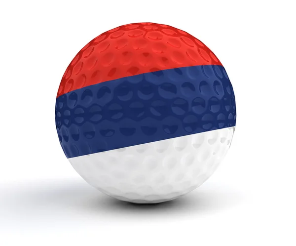 Serbiska golfboll — Stockfoto