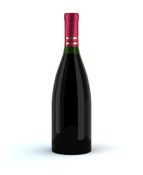 Enda vinflaska — Stockfoto