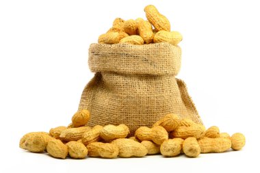 Gunny çanta içinde fıstık
