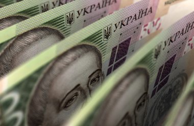 Ukraynalı Hryvnia Closeup