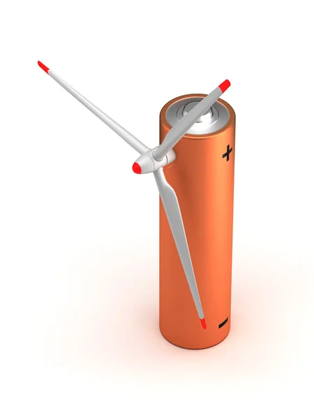 Wind turbine batterij — Stockfoto