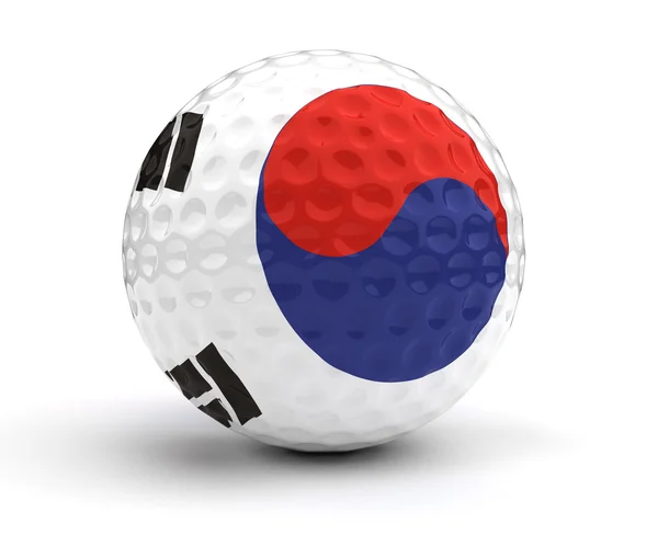 Bola de golfe sul-coreana — Fotografia de Stock